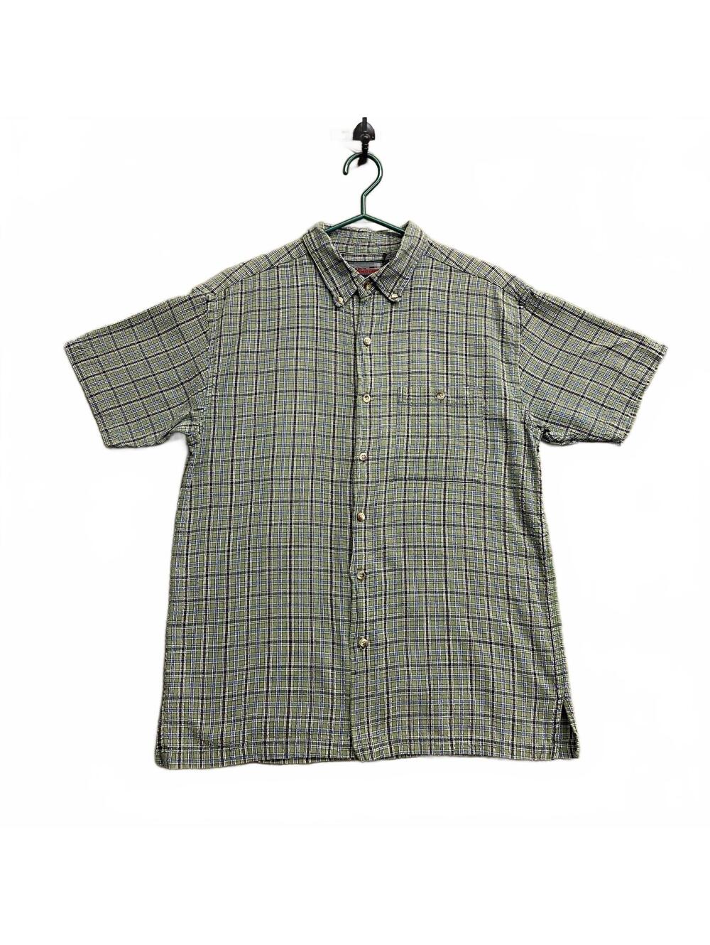 VTG 80/90s Street Legal Mens Button-Up Plaid Shirt Single Stitch Size Large